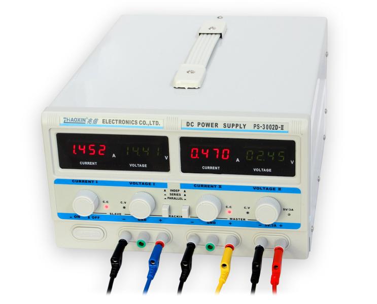 Doppellabor-Netzgerät PS-3002D-II - 2x30V/2A, 60V/2A, 30V/4A