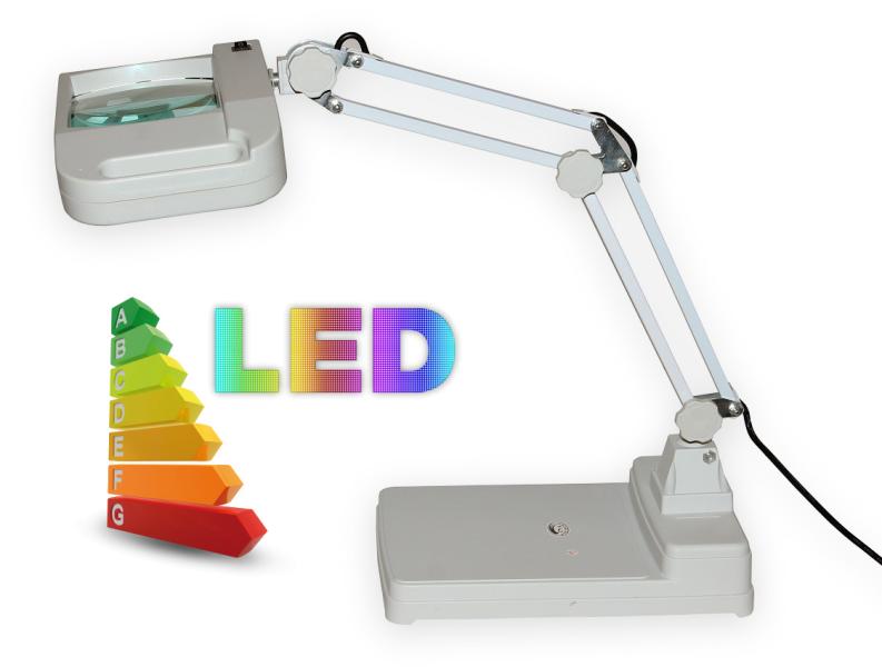 LED-Lampe mit Vergrößerungsglas T86-I Vergrößerung 5 Dioptrien
