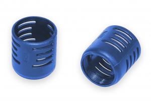 Kunststoff-Schutzhülle für Heißluftrohr - blau