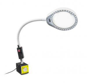 LED-Lampe mit Vergrößerungsglas PDOK PD-032B weiß 8D 3x Vergrößerung mit Magnetfuß