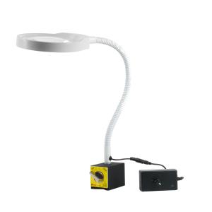 LED-Lampe mit Vergrößerungsglas PDOK PD-032B weiß 8D 3x Vergrößerung mit Magnetfuß