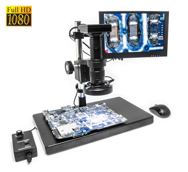 SMART Mikroskop ALL-IN-ONE 1080p mit Monitor und fortschrittlicher Messung