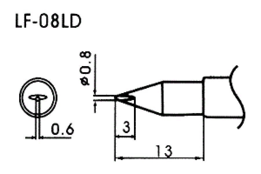 Bleifreie Lötspitze LF-08LD