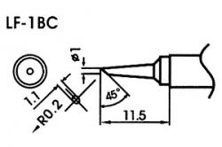 Bleifreie Lötspitze LF-1BC