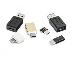 Set mit 6 USB-Reduzierern - micro USB, USB-C (Typ-C), USB