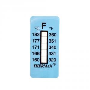 Selbstklebender Thermometer-/Anzeigestreifen nicht umkehrbar 160-182°C