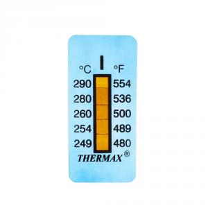 Selbstklebender Thermometer-/Anzeigestreifen nicht umkehrbar 249-290°C