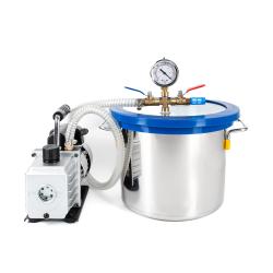 Vakuumkammer 8L mit Ölpumpe 230V/50Hz