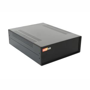 DIY vierteilige Metall/Kunststoffbox für Elektronik 282x80x220mm - schwarz