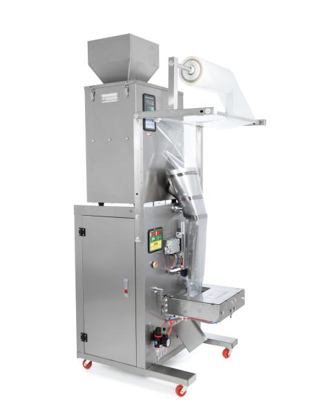 Pneumatische vertikale Verpackungsmaschine XT500 mit Schüttgutspender und Schutzatmosphärenverpackung (MAP) 10-500g