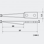 Antistatische Edelstahlpinzette VETUS ESD-242 mit PPS-Spitze