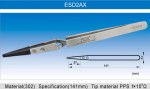 Umgekehrte Edelstahlpinzette VETUS ESD-2AX mit PPS-Spitze