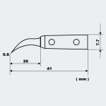 Antistatische Edelstahlpinzette VETUS ESD-7A mit PPS-Spitze