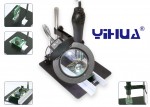 Leiterplattenhalter mit LED-Lampe, Lupe und Ständer YIHUA 628TD