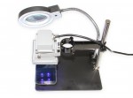 Leiterplattenhalter mit LED-Lampe, Lupe und Ständer YIHUA 628TD