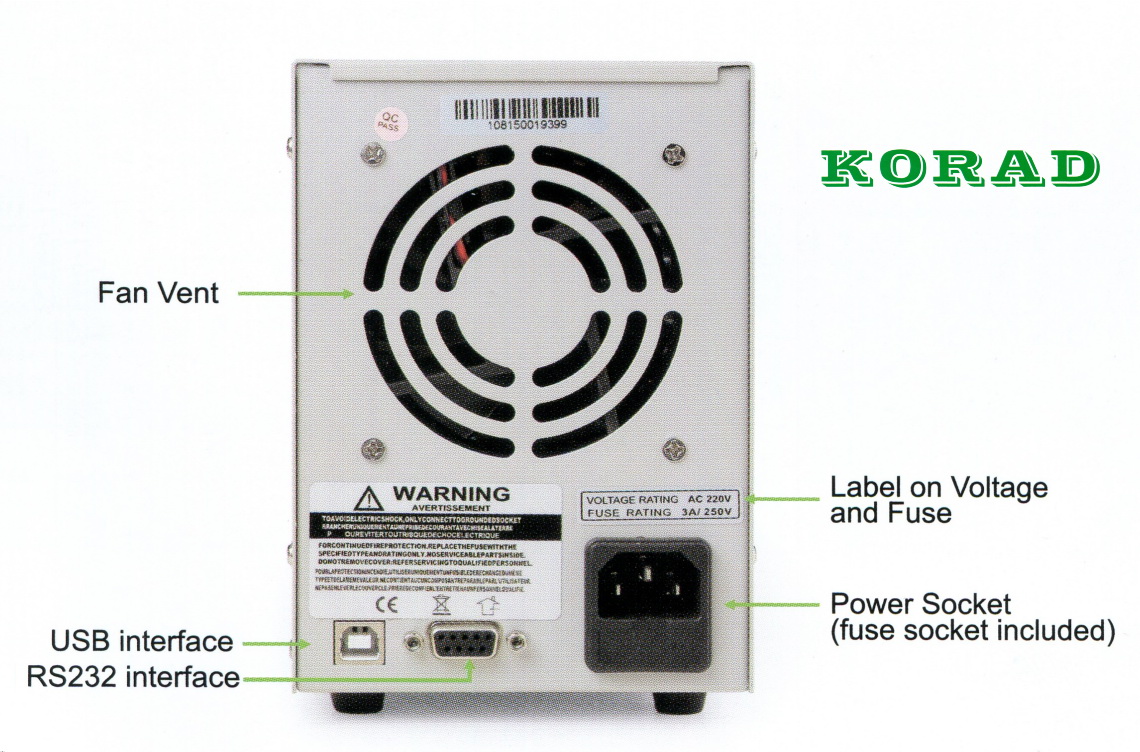 Korad KA6003P programmierbares Labornetzgerät mit PC-Anschluss