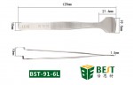 Edelstahlpinzette für Platten und Scheiben BEST BST-91-6L