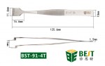 Edelstahlpinzette mit Zähnen für Platten BEST BST-91-4T