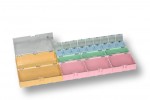Miniatur-Kunststoffschubladen für SMD-Bauteile B3 - rosa