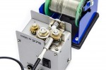 System zum Schneiden und Zuführen von 1,2mm Zinn zur Spitze des Hakko 375-05+ Mikrolötgerätes