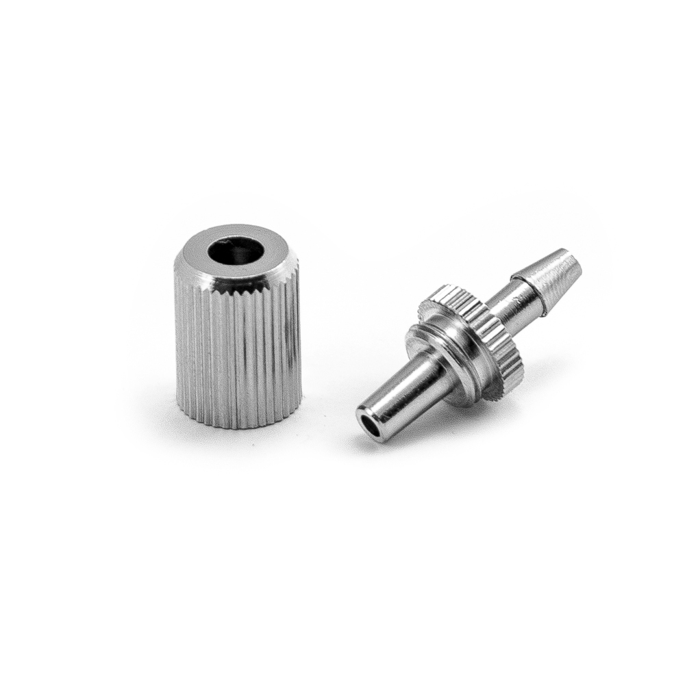 Konnektor zur festen Verbindung von Nadel und Schlauch mit 4mm Innendurchmesser Luer Slip