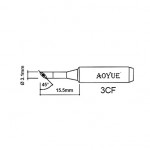 Lötspitze Miniwolle Aoyue 3CM