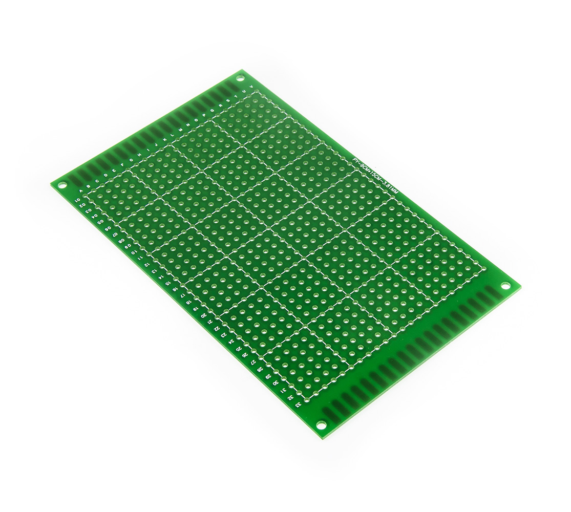 Einseitige Universal-Leiterplatte mit 764 Lötpunkten 15x9cm