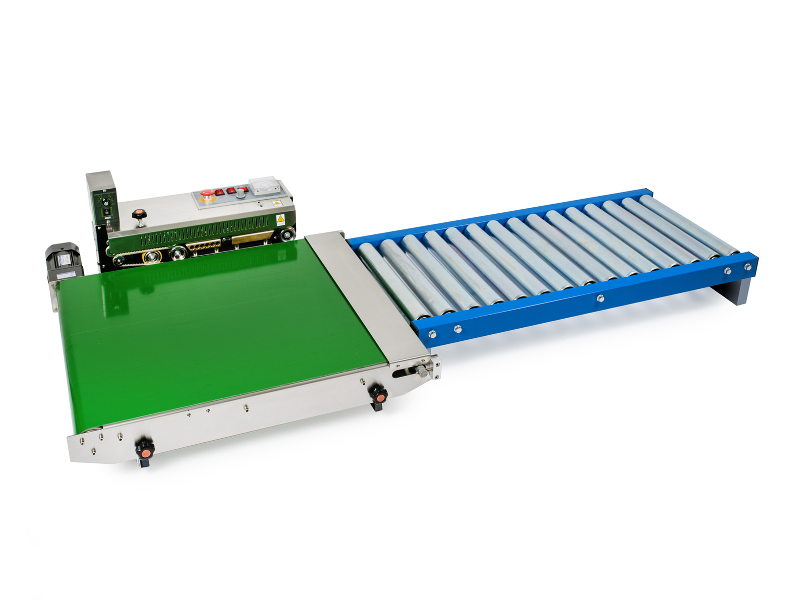Kontinuierliche Edelstahl-Folienschweißmaschine mit Förderband und Heißpresse DBF-770WL-385