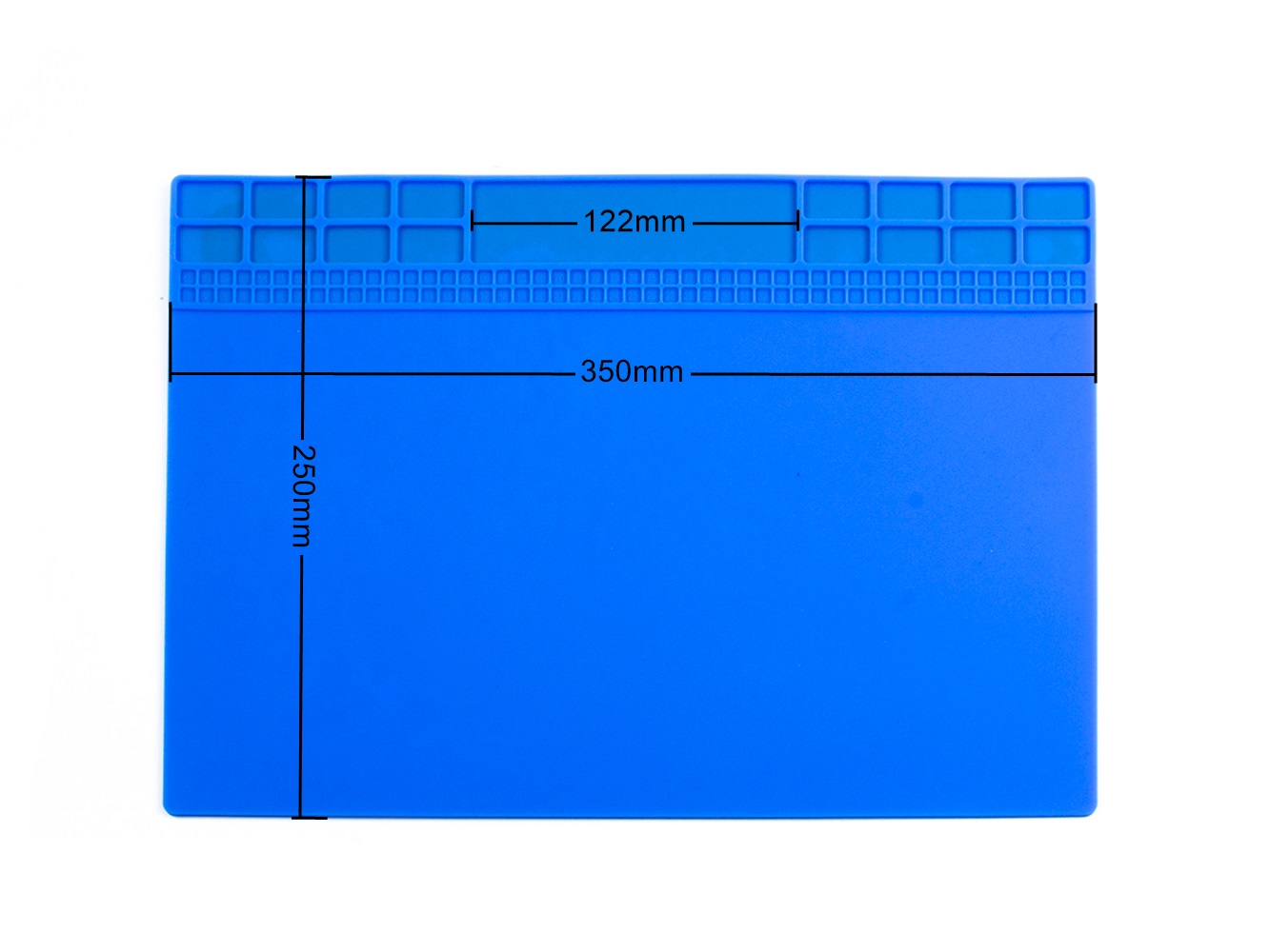 Kleines Silikon-Servicepad mit Schraubbinder 35x25cm