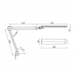 LED-Tischleuchte für Service LED-Lampe IB-9502 mit 60LED-Steuerung