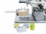 Halbautomatische vertikale Etikettenklebemaschine für Deckel und Schachteln LT-60D