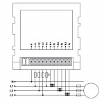 3-Phasen-Paneel-VA-Zähler 60A 1-500V