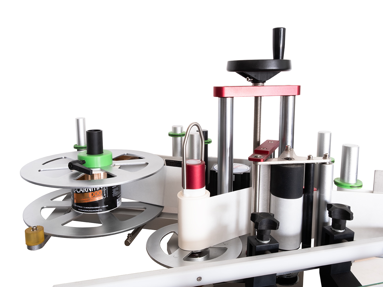 Horizontale Rundflaschenetikettiermaschine HL-T-209 mit Transportband