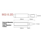 902 Serie 5.2D Lötspitze für YIHUA Stationen