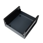 Vierteiliger Baukasten 150x146x66mm - schwarz-grau