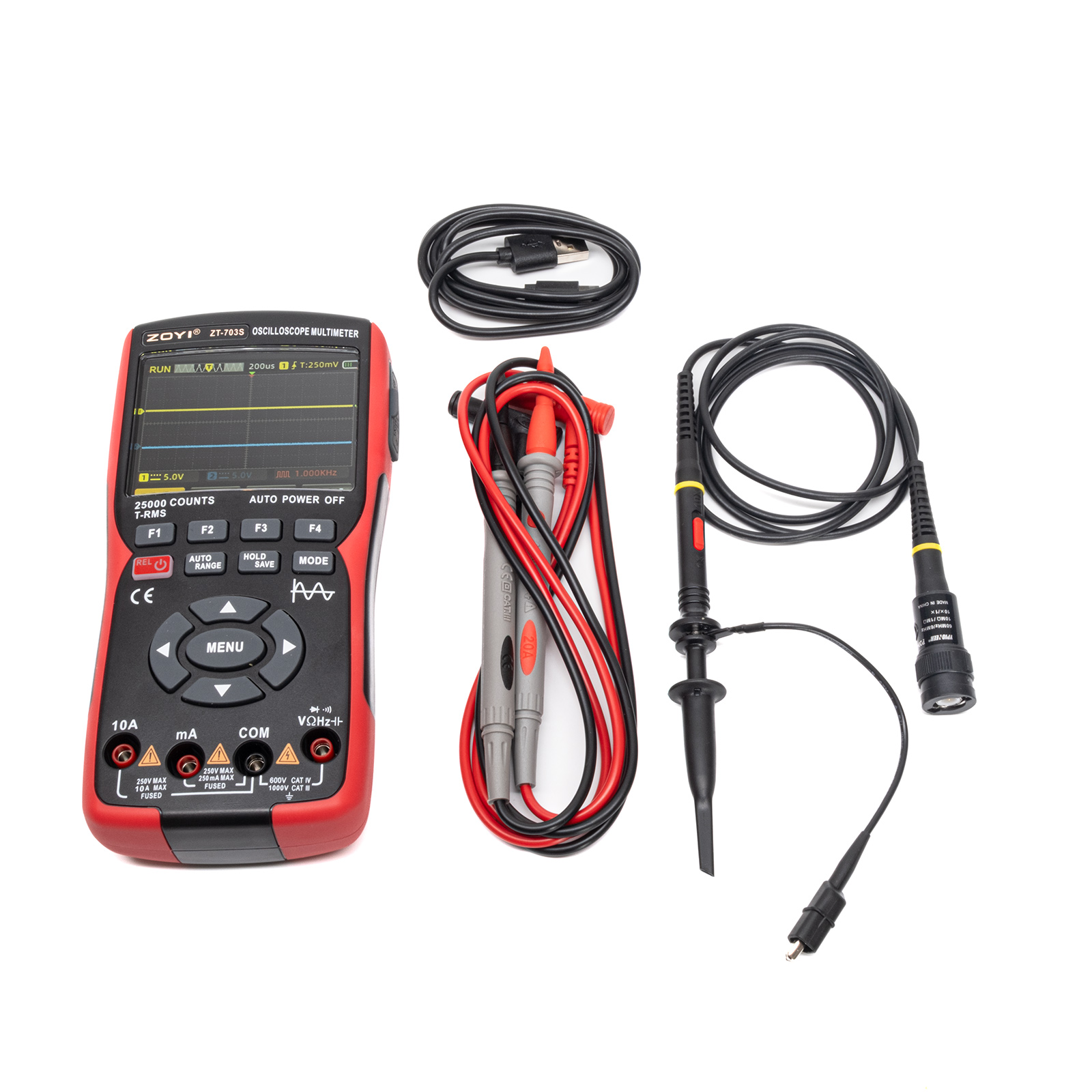ZOYI ZT-703S 3V1 - Multimeter mit Oszilloskop und Funktionsgenerator