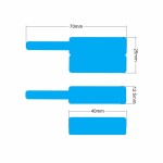 Etiketten zum Kennzeichnen und Beschreiben von Drähten und Kabeln 500St. blau