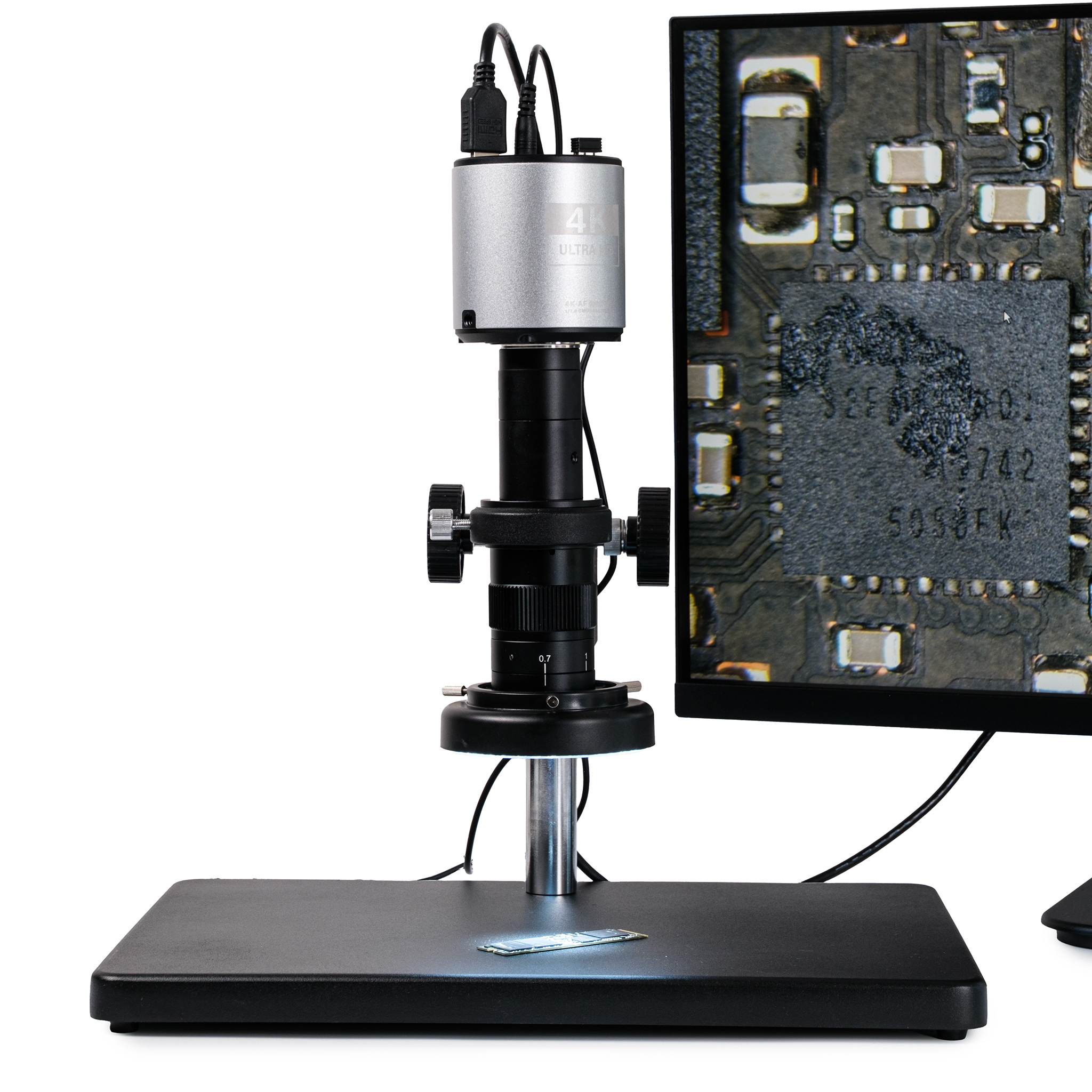 ALL-IN-ONE 4K-Mikroskop mit Monitor, Autofokus und Messsoftware