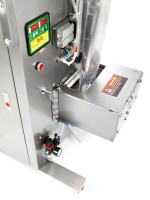 Pneumatische vertikale Verpackungsmaschine XT500 mit Schüttgutspender und integriertem Vakuum 10-500g