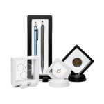 Präsentationsmembran 3D-Rahmen schwarz 18x18x2 cm